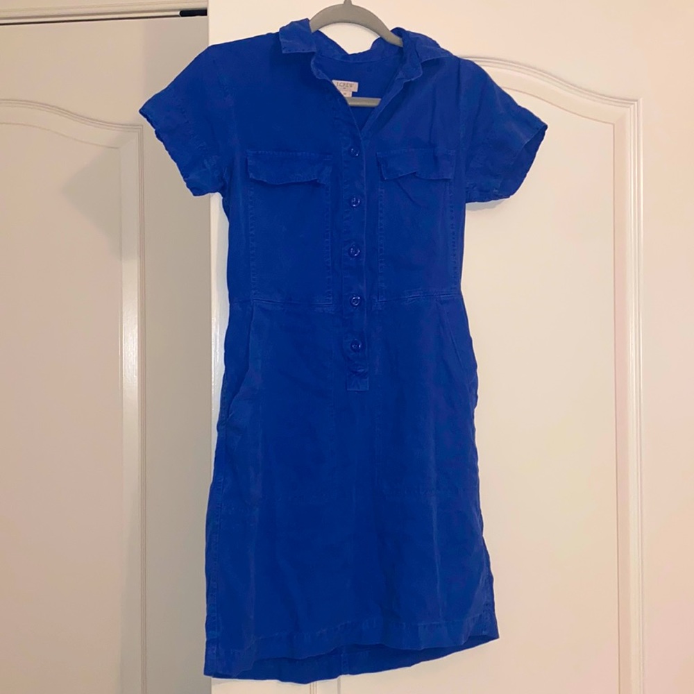 J. Crew mini denim dress